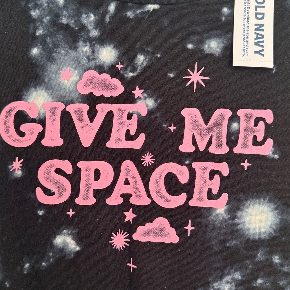 Old Navy Kids Tee with Pink 'Give Me Space' Design - Picture 2 of 4